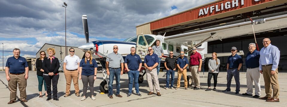95West Aerial Mapping Takes Flight team photo with new airplane